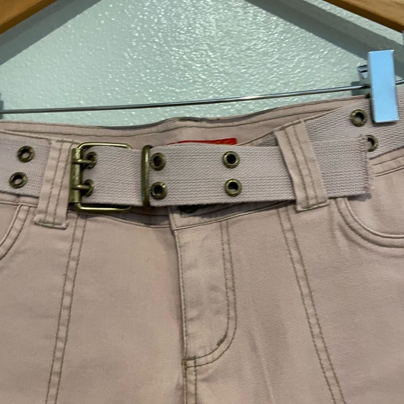 Dust Pink wide leg crop pants with belt. !It Jeans Size 11/12 - Picture 3 of 6